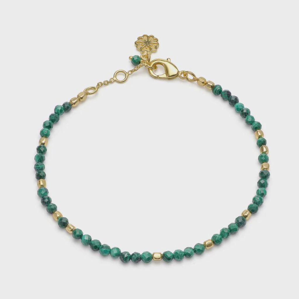 Gold Plated Gemstone Bracelet, Adjustable Beaded Design with Vibrant Colors
