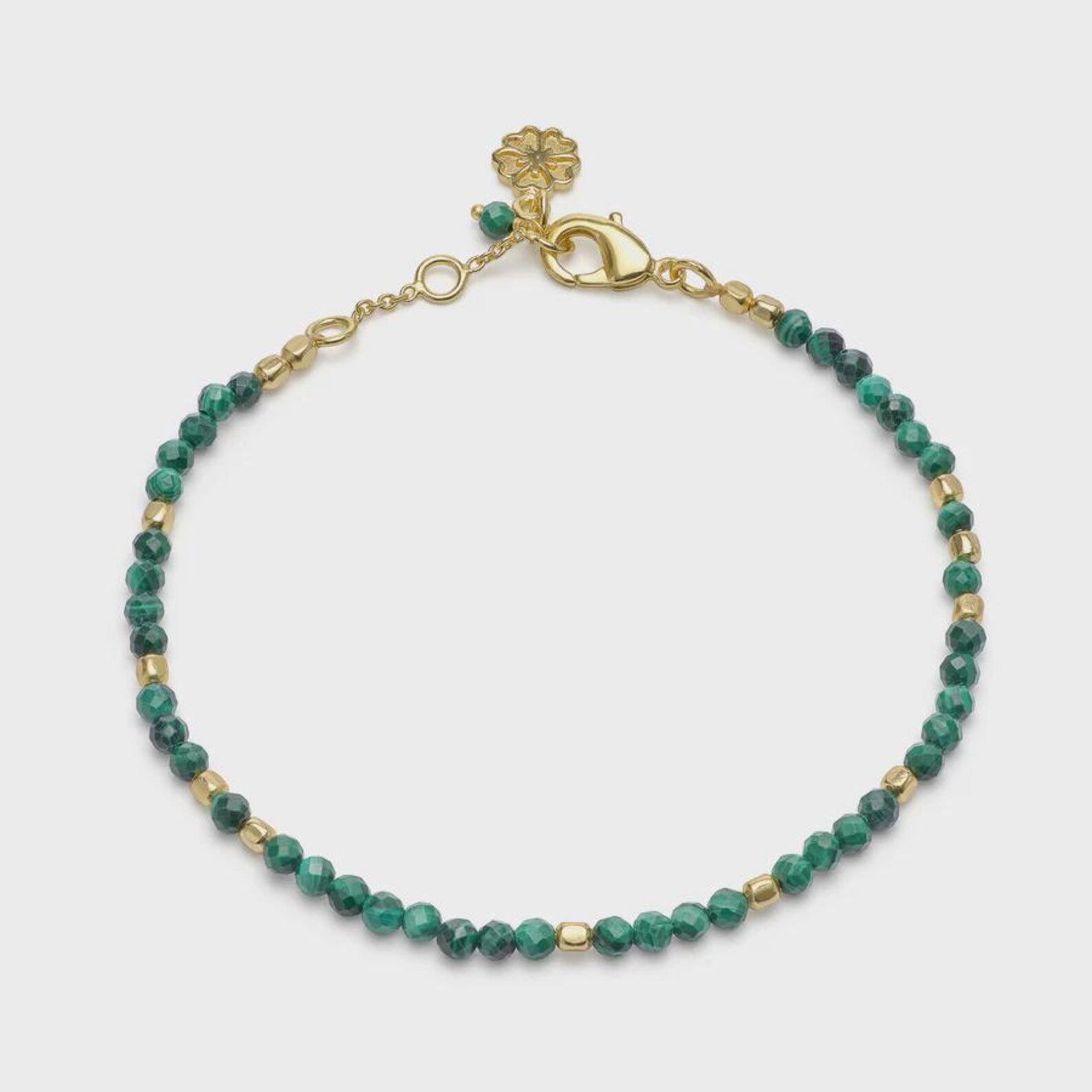 Gold Plated Gemstone Bracelet, Adjustable Beaded Design with Vibrant Colors