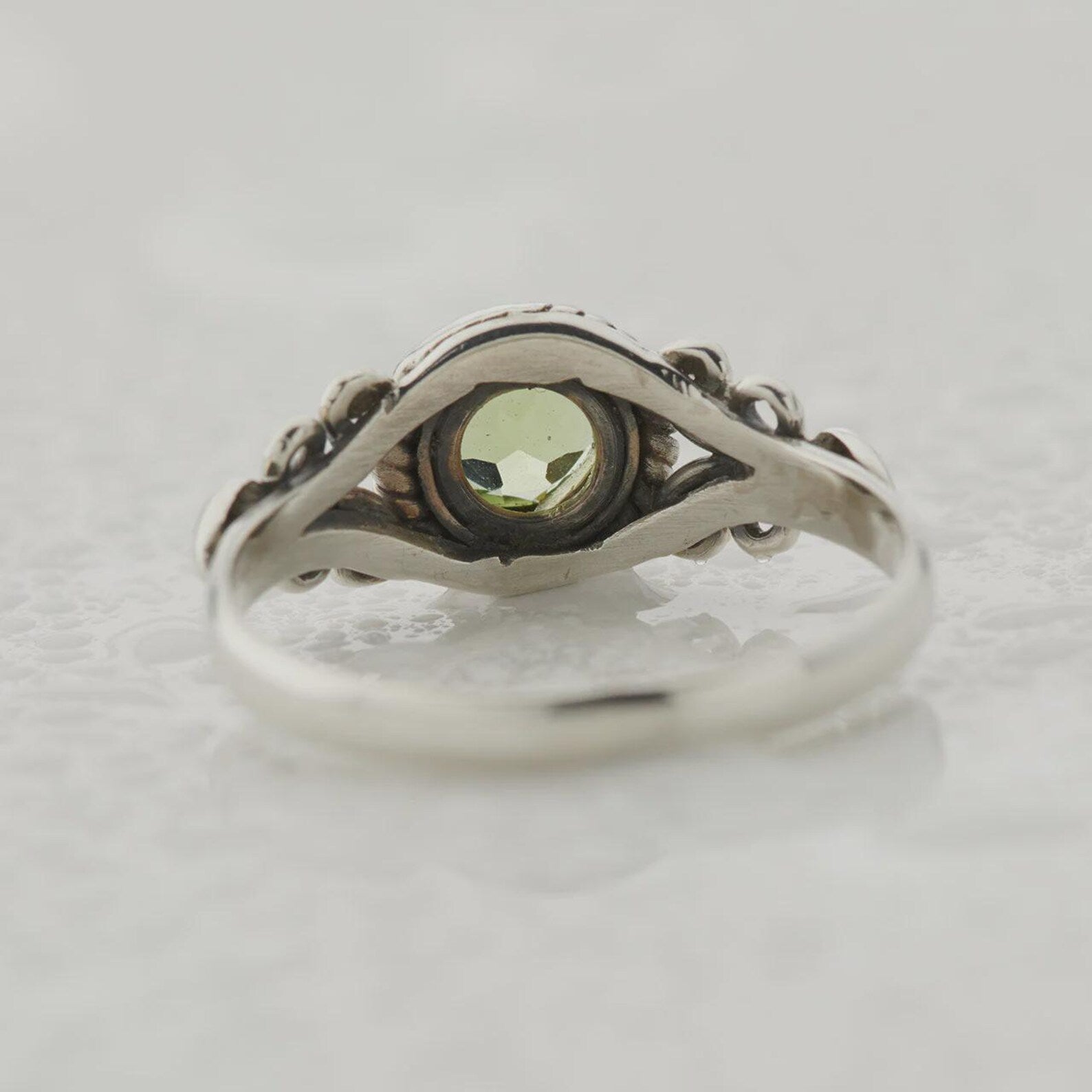 Sterling Silver Gemstone Ring with Natural Peridot, Garnet, Topaz, Citrine