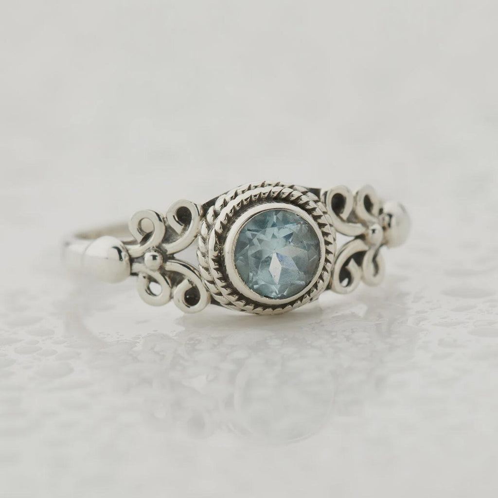 Sterling Silver Gemstone Ring with Natural Peridot, Garnet, Topaz, Citrine