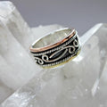 Sterling Silver Spinner Ring, Thumb Ring, Anxiety Relief Ring, Bohemian Jewelry, Meditation Ring, Statement Ring, Boho Ring for Women