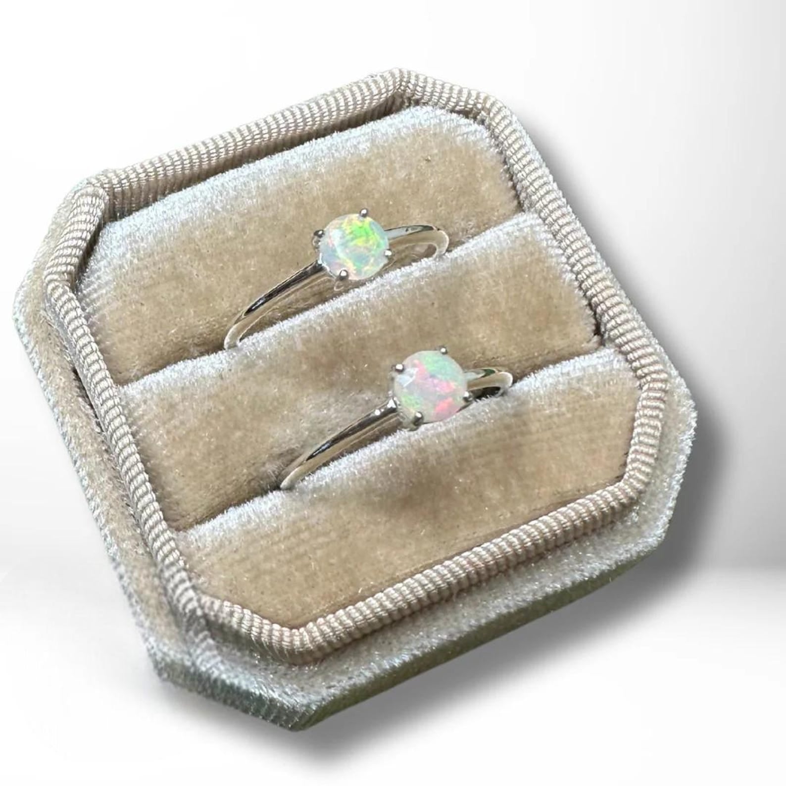 Sterling Silver Faceted Gemstone Ring | Minimalist Dainty Stackable Jewelry