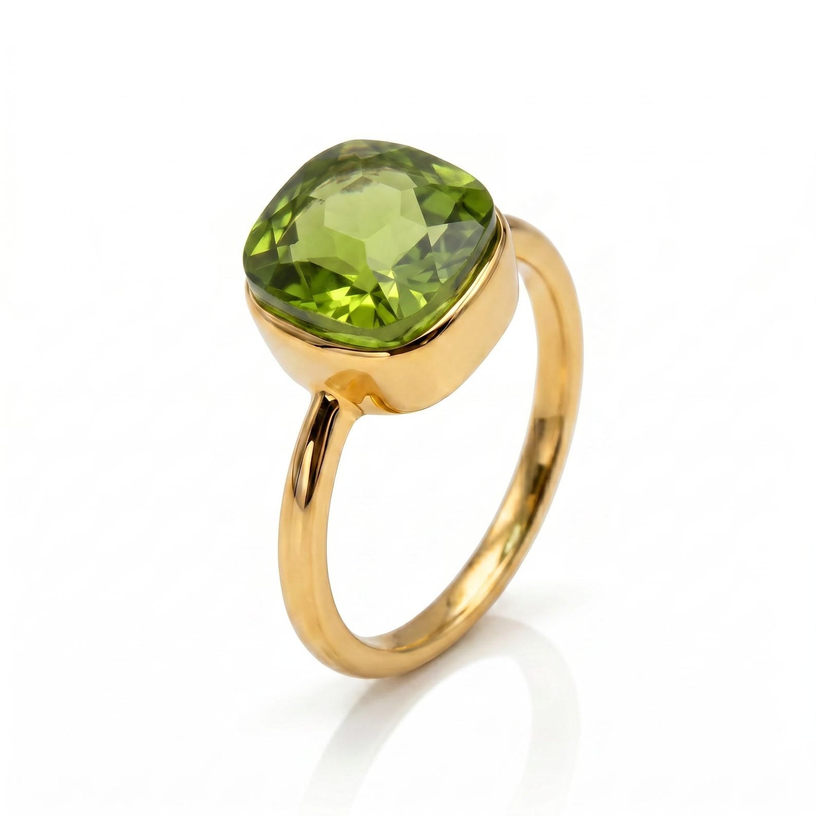 Cushion Cut Ring in Sterling Silver, Versatile Gemstone Statement
